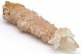 Cave Calcite Stalactite with Fluorescent Calcite - Wenshan Mine #223537-1